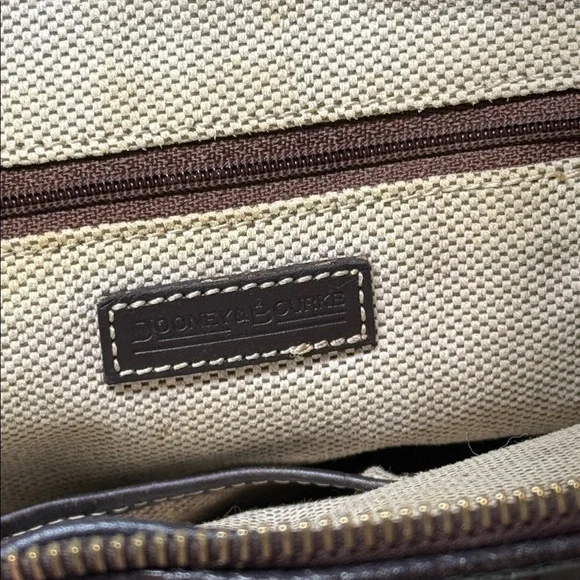 Vintage Dooney & Bourke brown Backpack with leather trim - Picture 10 of 12